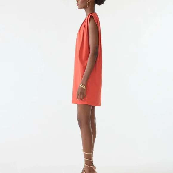 GSTQ T-Shirt Dress Rose Sleeveless Sheath Mini Dress for Cocktail - Picture 4 of 6